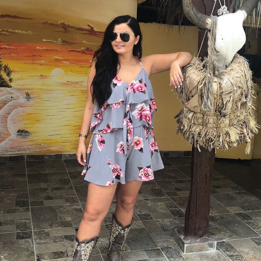 Swoon Boutique Flower Romper